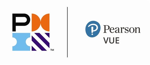 Pearson VUE and Project Management Institute Logo