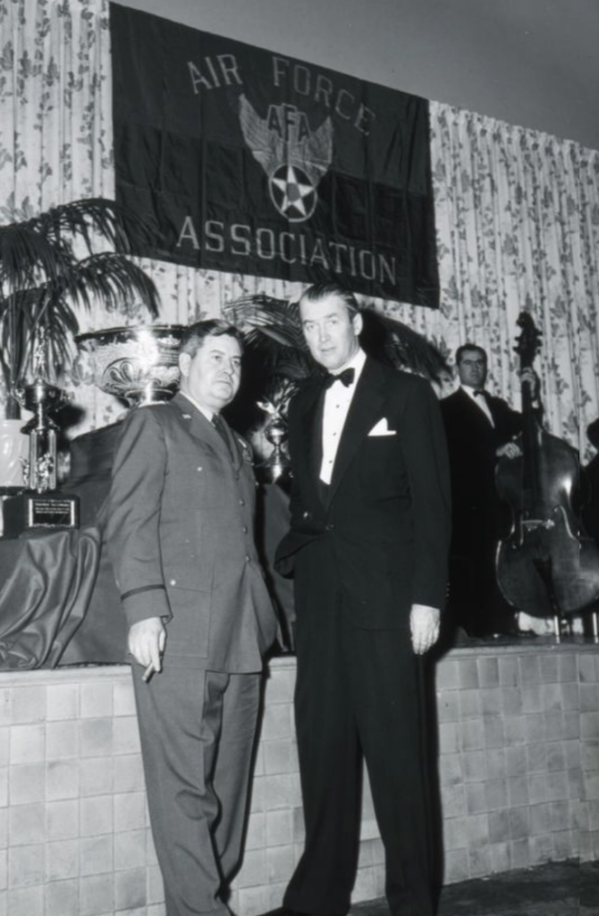 Brig. Gen. James "Jimmy" Stewart, one of 12 founding members of AFA, at an AFA event.
