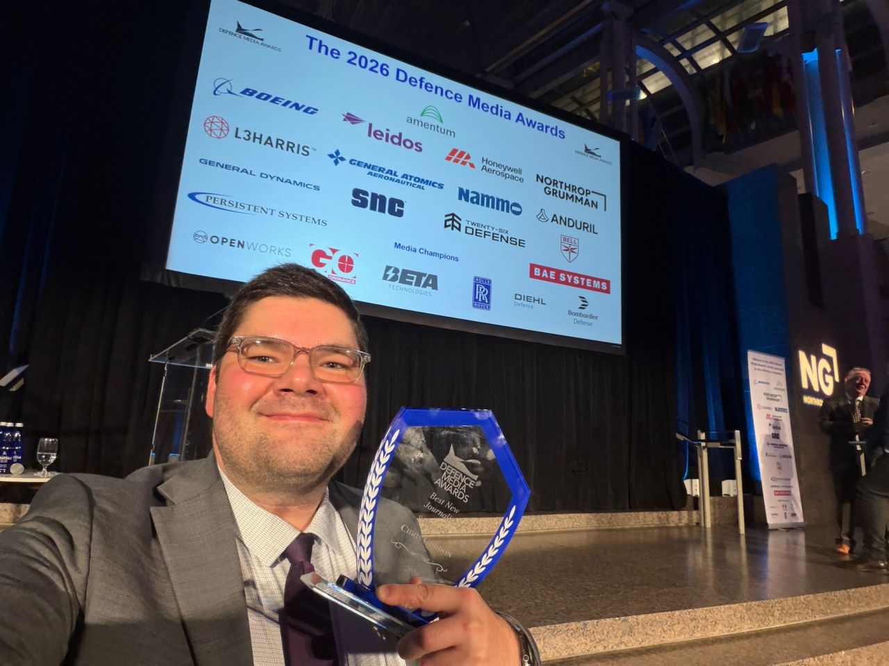 Air & Space Forces Magazine’s Chris Gordon Wins ‘Best New Journalist’ at Defence Media Awards